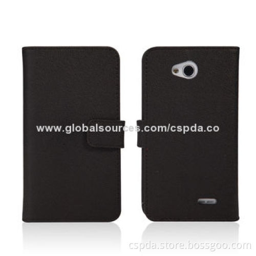 Fast delivery time wallet design PU leather phone cases for LG L70, various colors are available